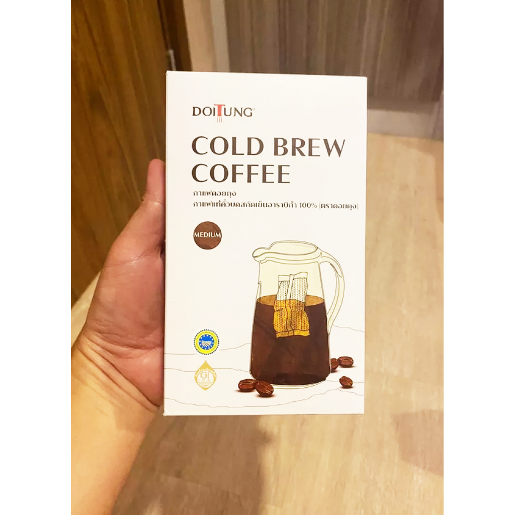 DoiTung Cold Brew Coffee 50g. Pack 3sachets