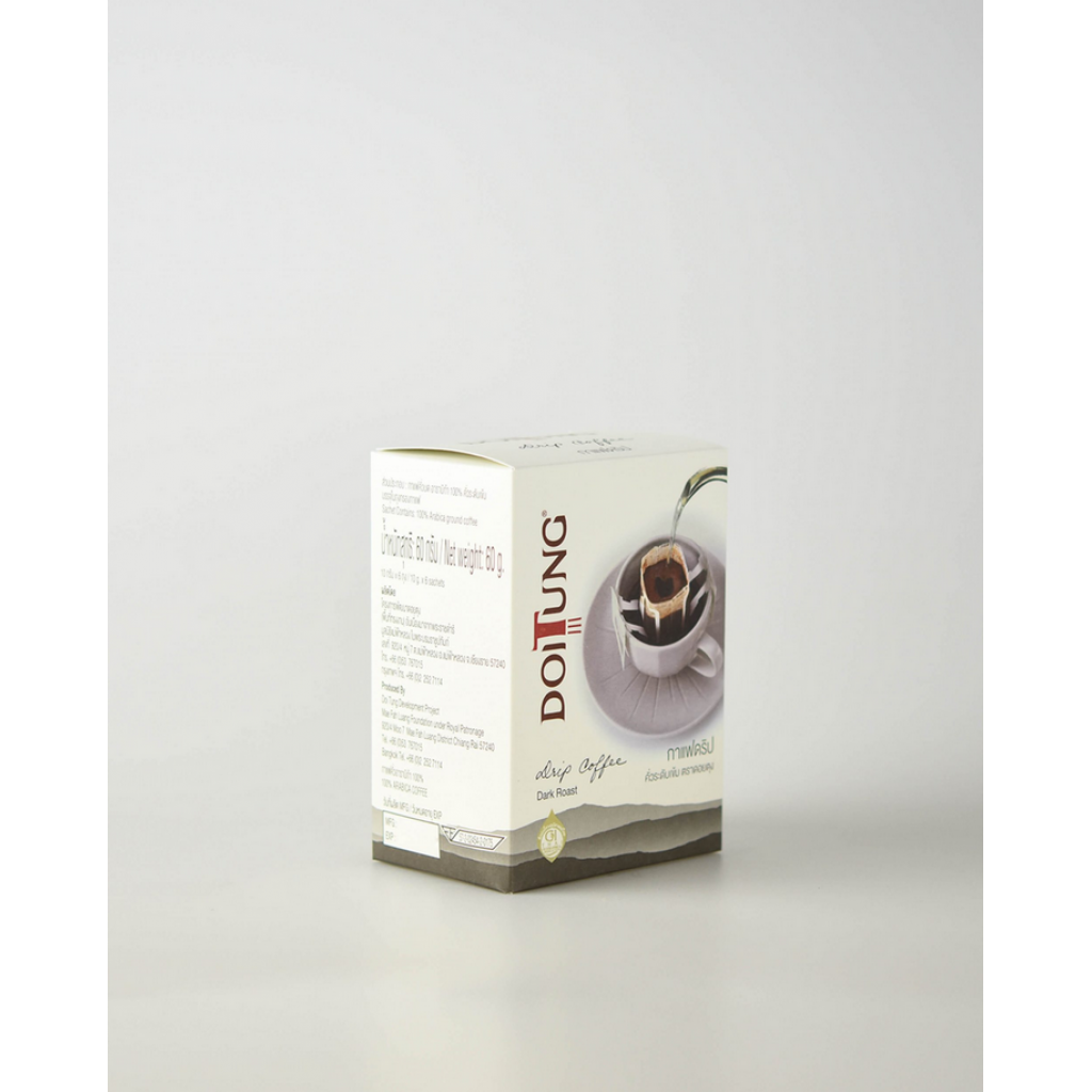 Doi Tung Drip Coffee Dark Roast 10g. Pack 6sachets