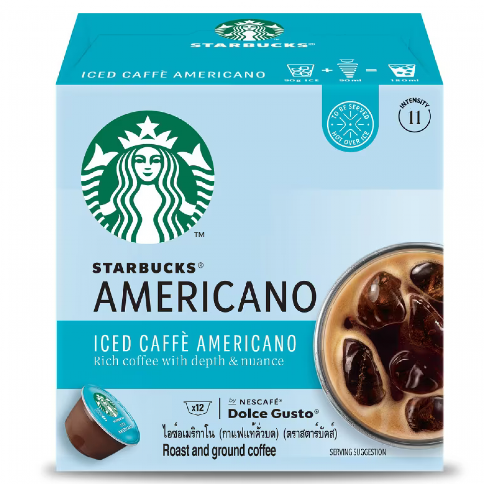 Starbucks Dolce Gusto Roast Ground Coffee Iced Caffe Americano