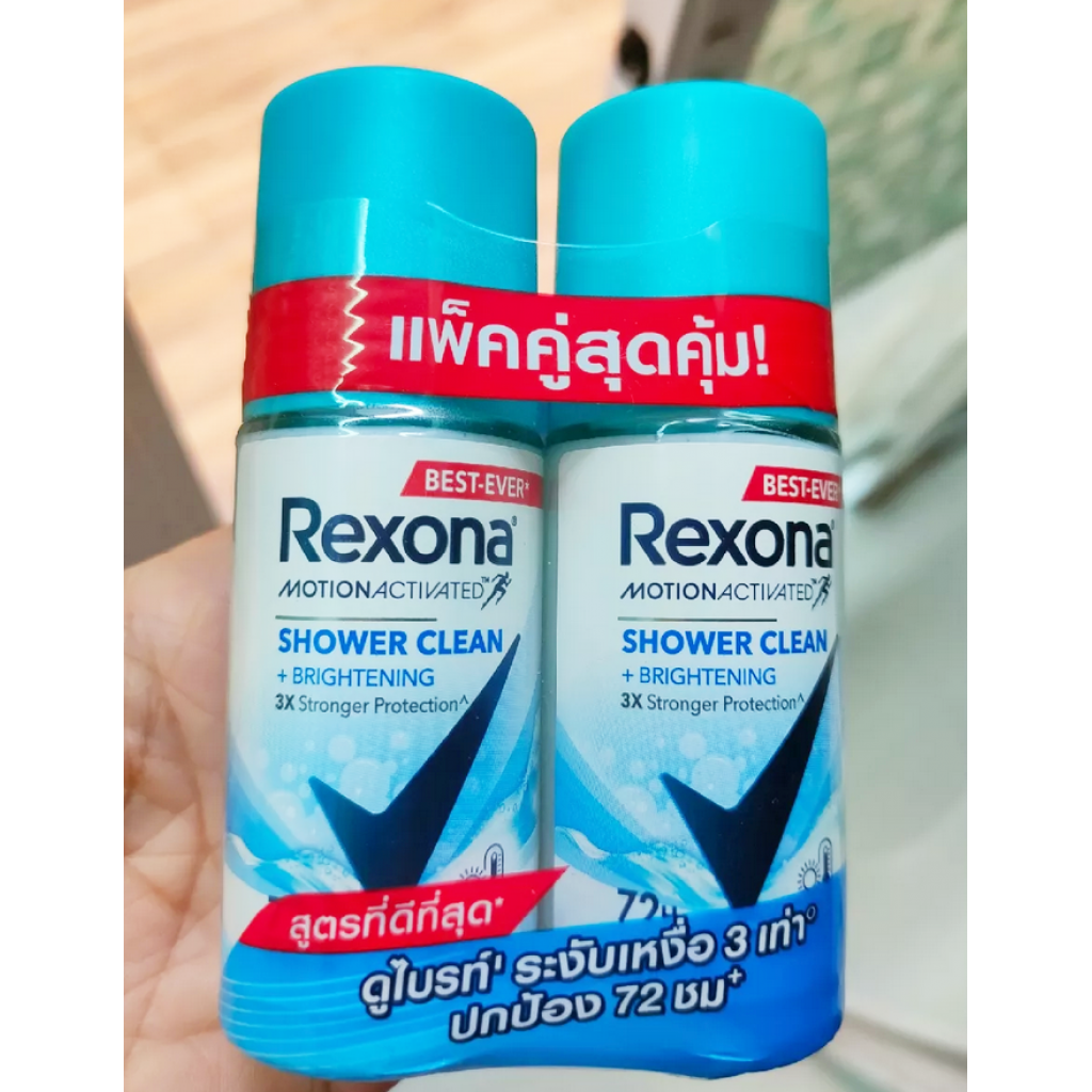 Rexona Shower Clean 45ml.Pack 2