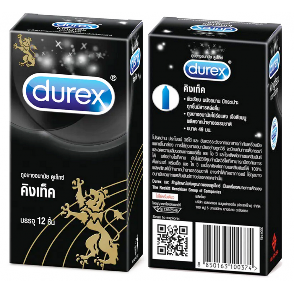 Durex Kingtex condom 12 pieces