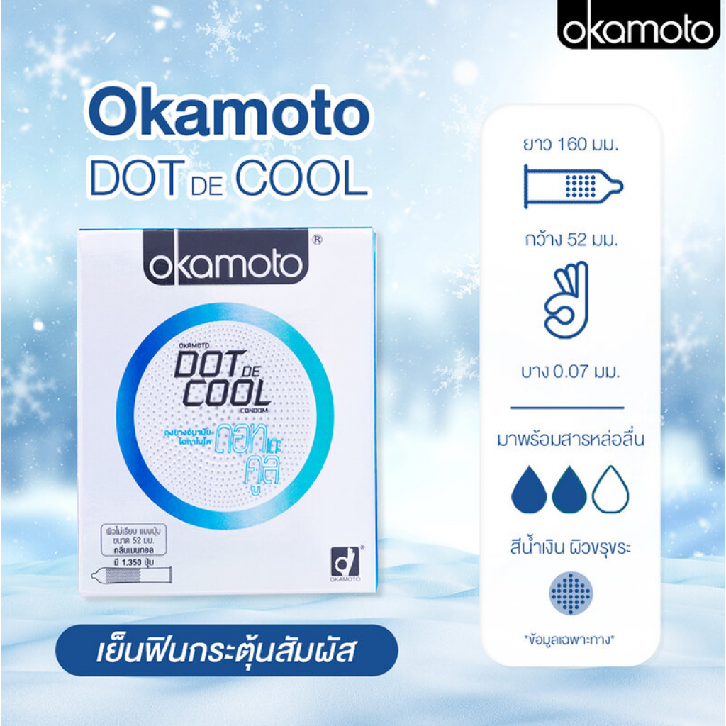 Okamoto Dot De Cool Condom 2 Pieces