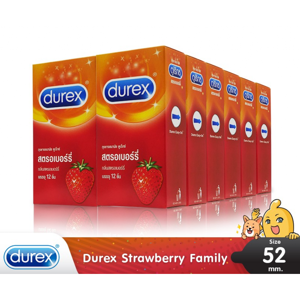 Durex Strawberry 12 Pieces