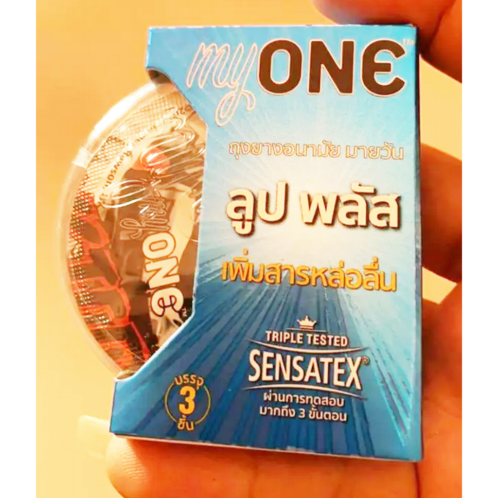 my ONE Lube Plus Condom 3 Pieces