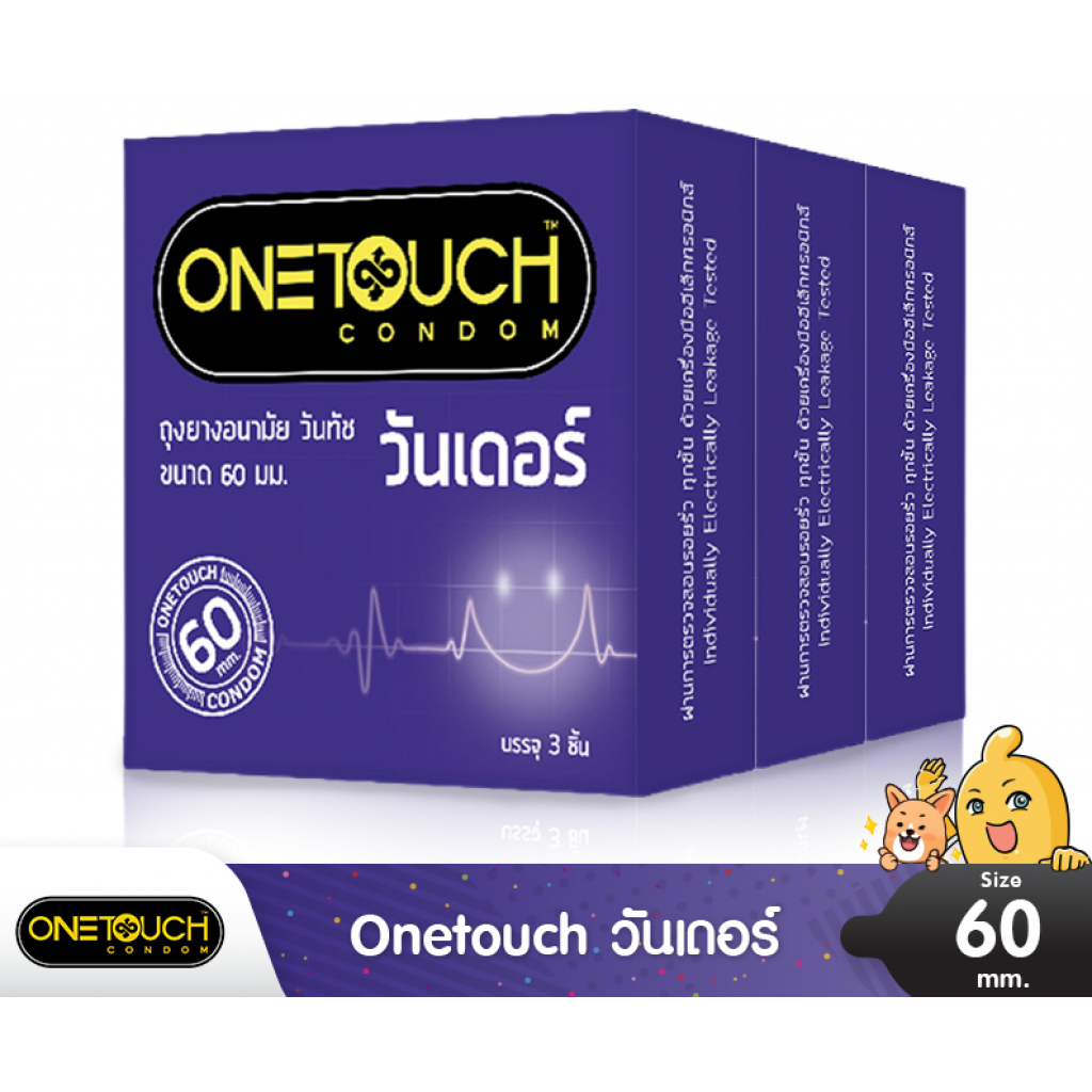 One Touch Condom Wonder 60 mm 3 Pieces