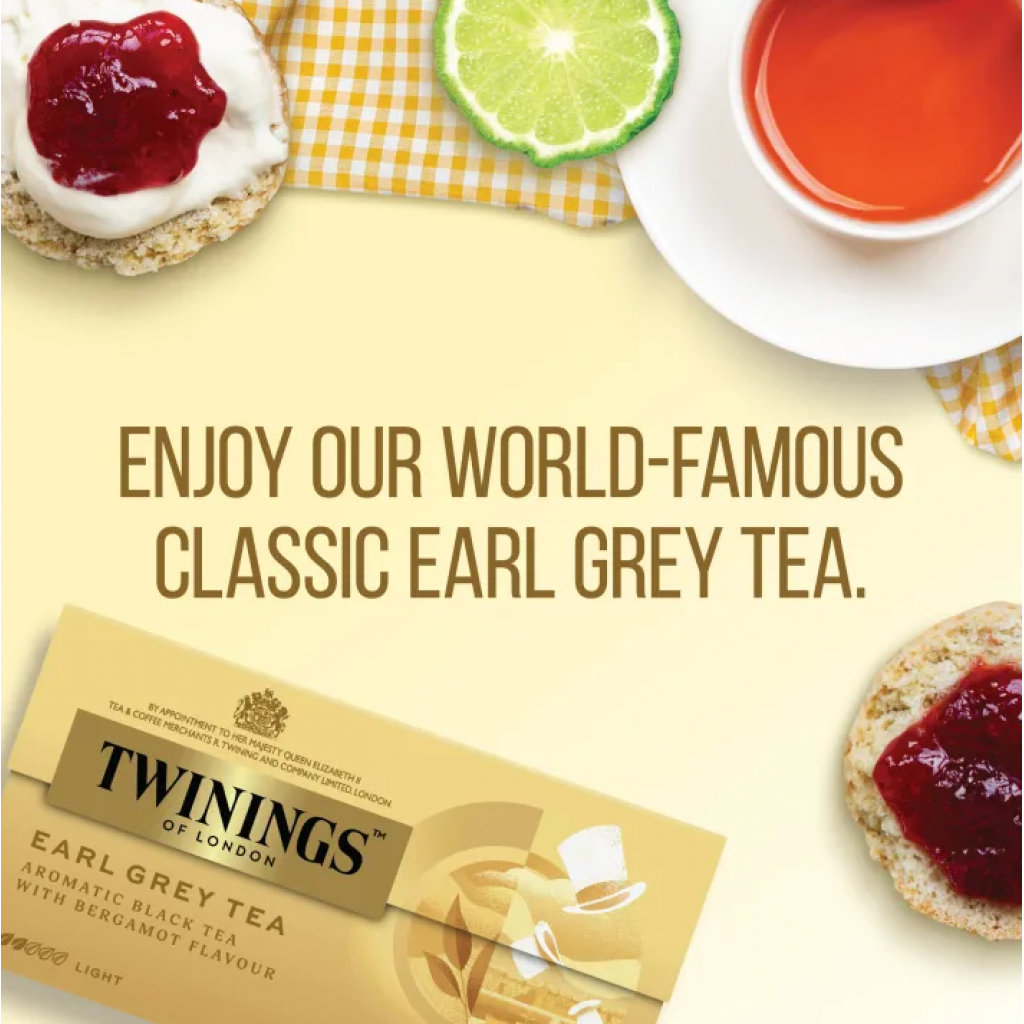 Twinings Tea Earl Gray 2g. Pack 25