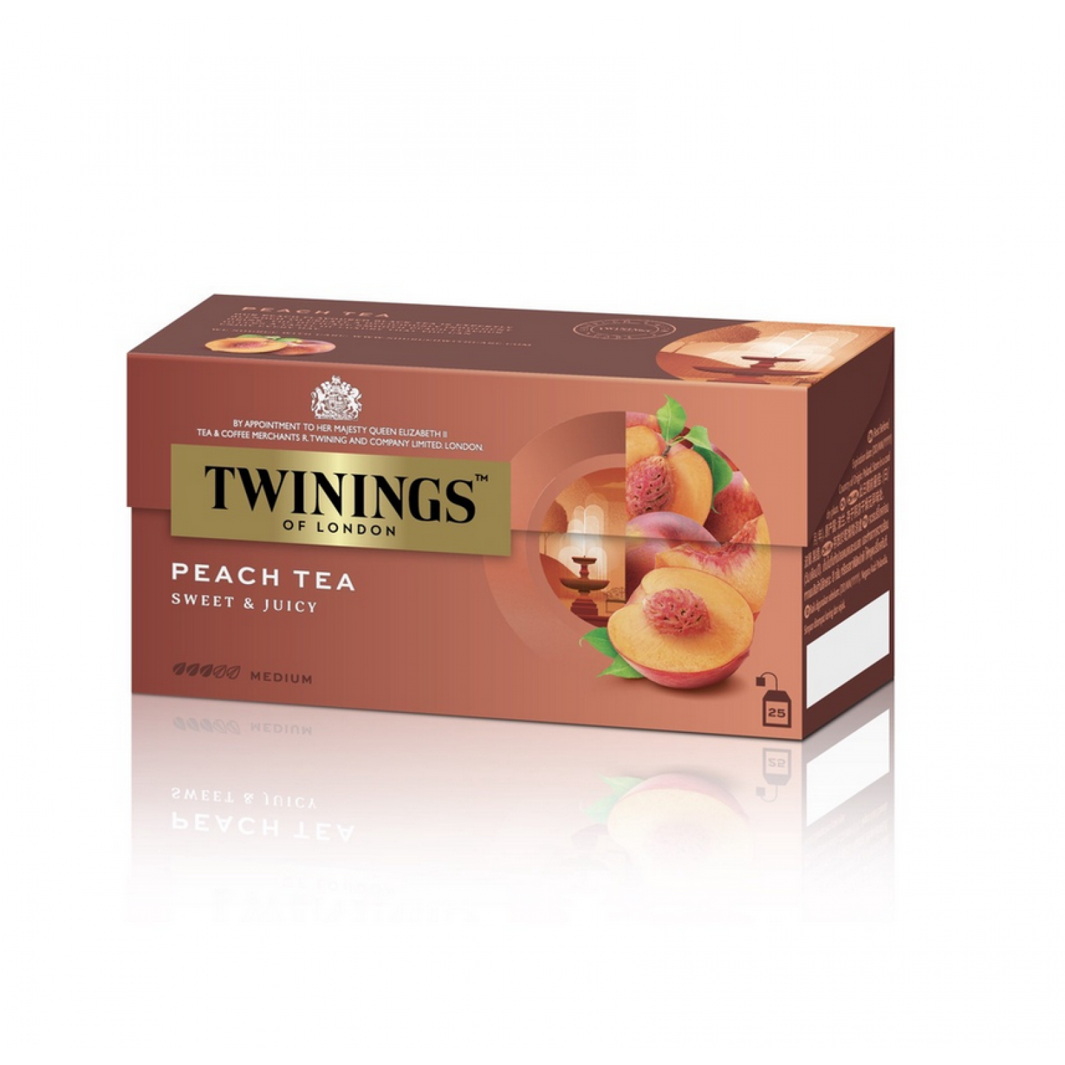 ﻿Twinings Tea Peach 2g. Pack 25