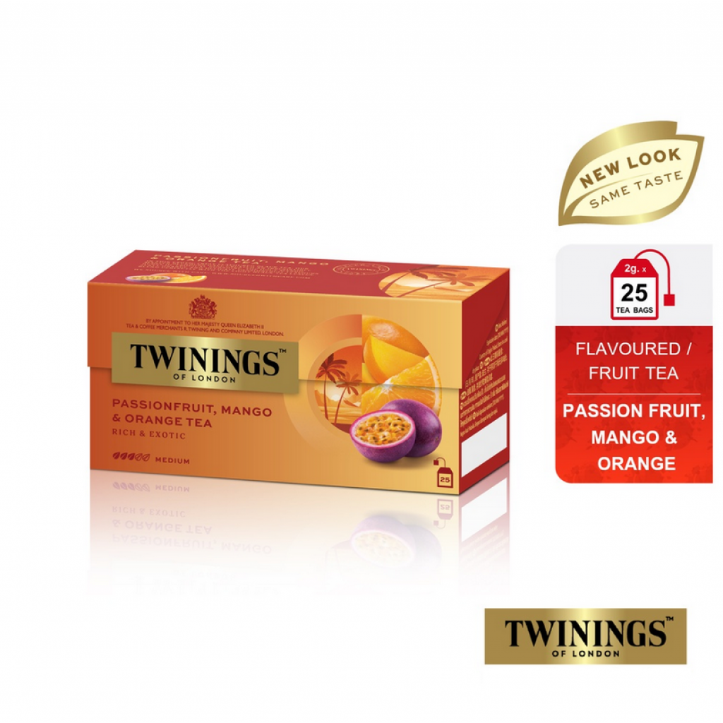 Twinings Passion Fruit Mango and Orange 50g. Pack 25