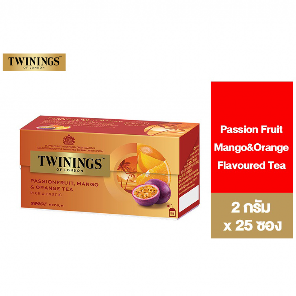 Twinings Passion Fruit Mango and Orange 50g. Pack 25