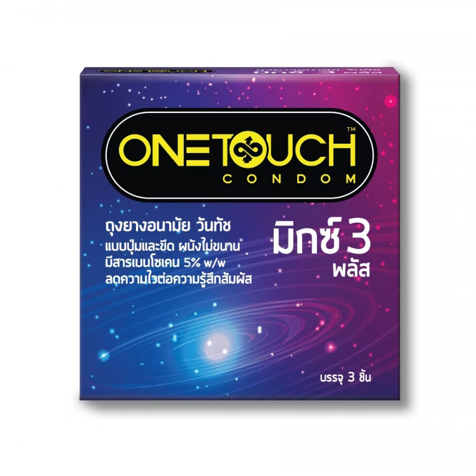 One Touch Mixx 3 Plus Condom 3 Pieces