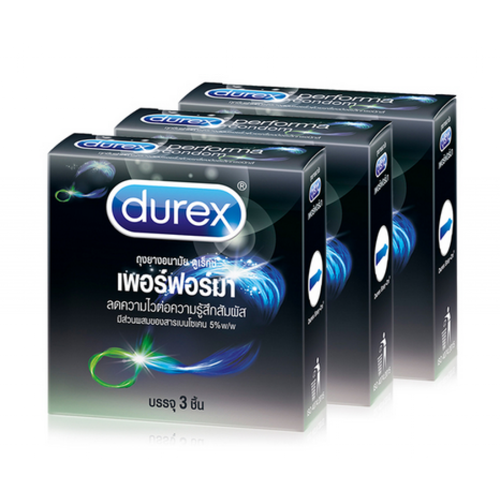 Durex condoms, Performa model, size 52.5 mm